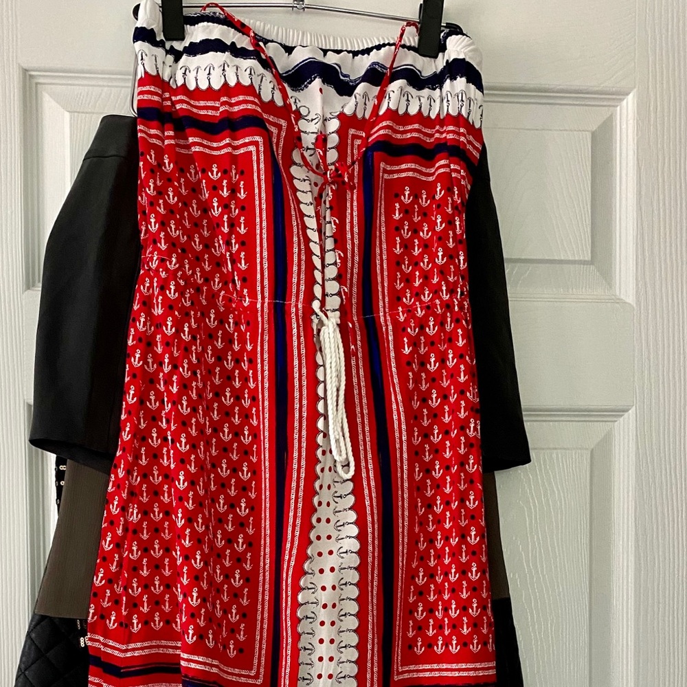 Sperry Red and White Nautical Maxi Dress - Picture 7 of 9